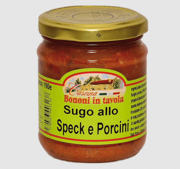 Sugo speck e porcini